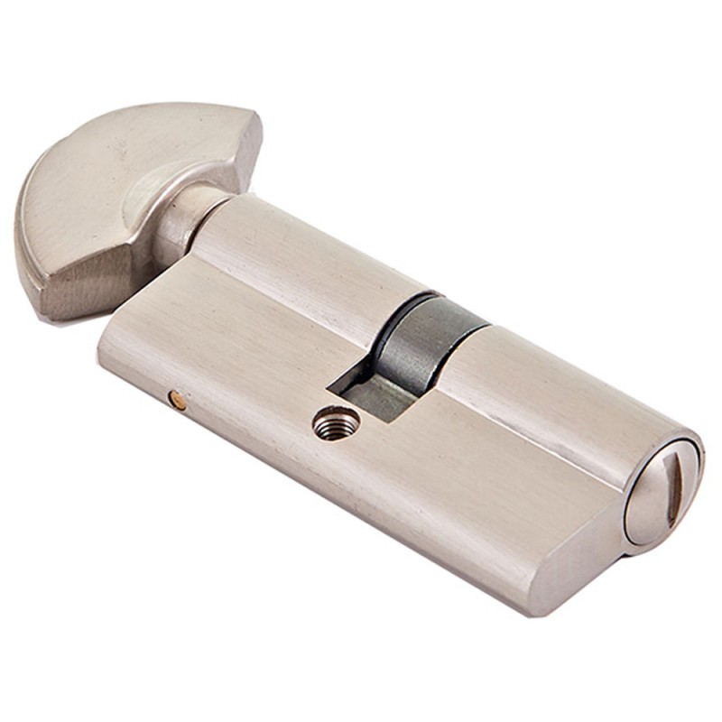 BATHROOM DOOR CYLINDER WITHOUT KEY CHROME