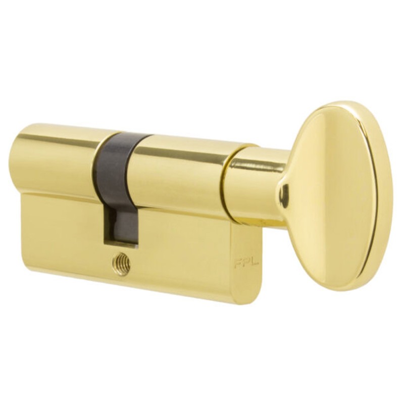 BATHROOM DOOR CYLINDER WITHOUT KEY GOLD