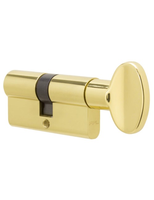 BATHROOM DOOR CYLINDER WITHOUT KEY GOLD