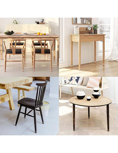 طقم كعب ارجل كرسي بلاستيك 8 حبة