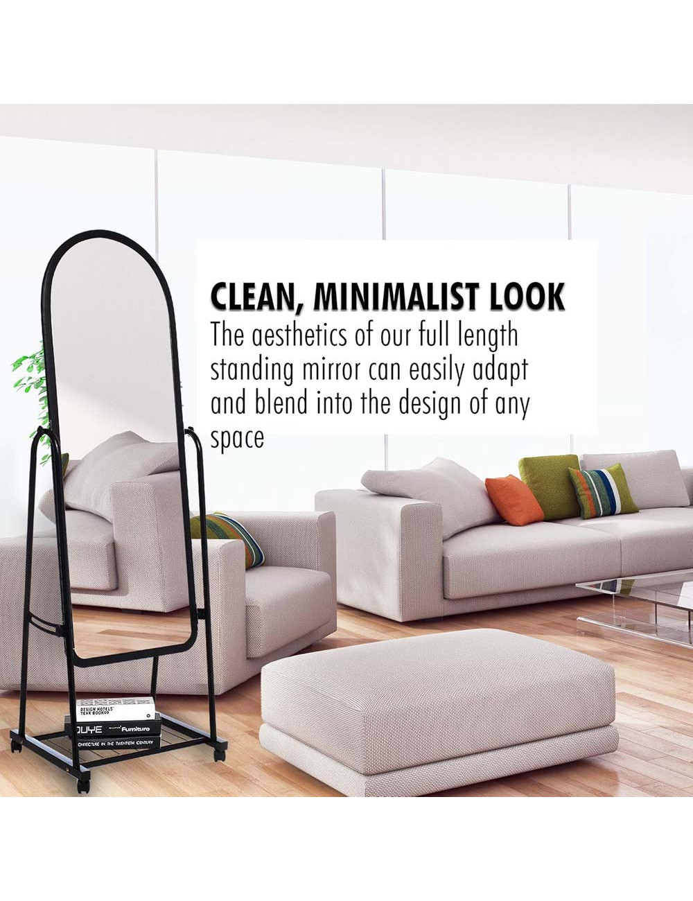 مراية ديكور مع استاند متحرك