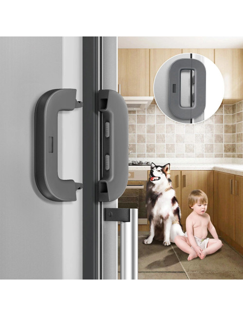FRIDGE SAFETY LOCK GRAY