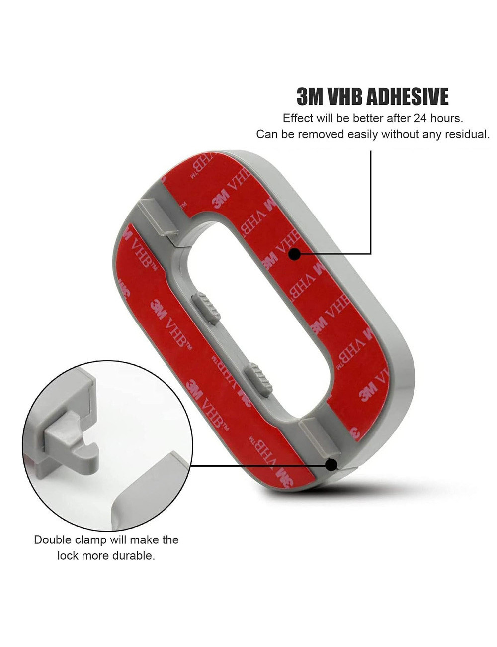 FRIDGE SAFETY LOCK GRAY