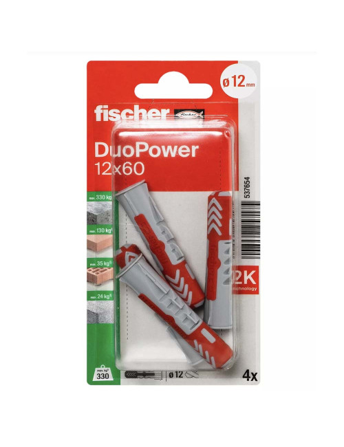 537654 FISHCHER DUOPOWER 12x60 K NV PLUG 4PCS
