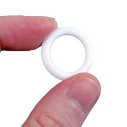 PLASTIC CURTAIN EYELET WHITE