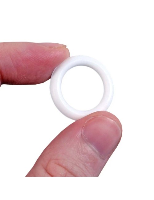 PLASTIC CURTAIN EYELET WHITE