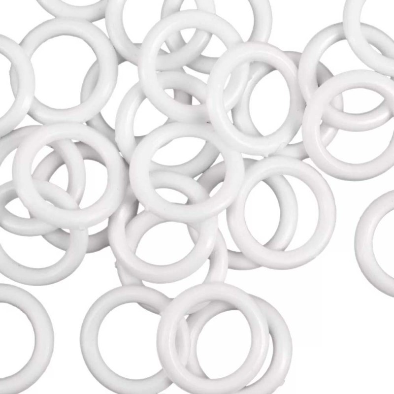 PLASTIC CURTAIN EYELET WHITE
