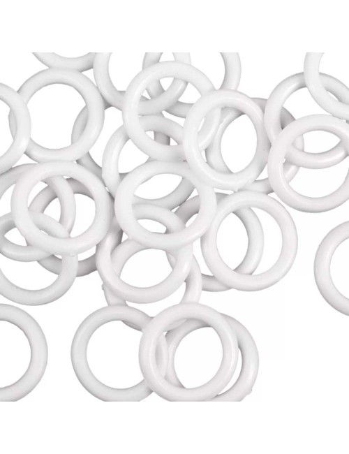 PLASTIC CURTAIN EYELET WHITE