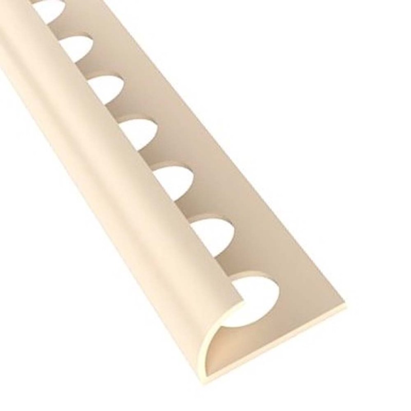 PVC TILE TRIM CREAMY 10 MM X 2.6 MTR