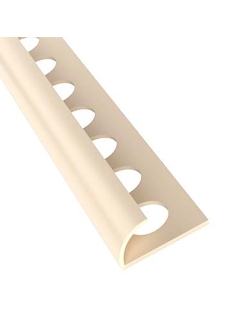 PVC TILE TRIM CREAMY 10 MM X 2.6 MTR
