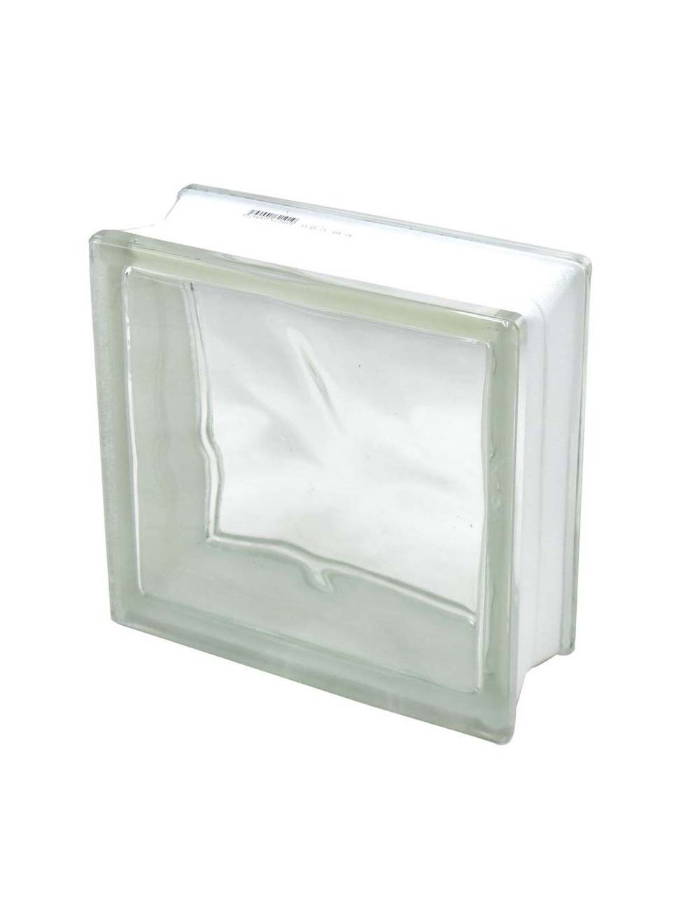 JH009 GLASS BLOCK DOUBLE STAR 19 x 19 x 8 CM