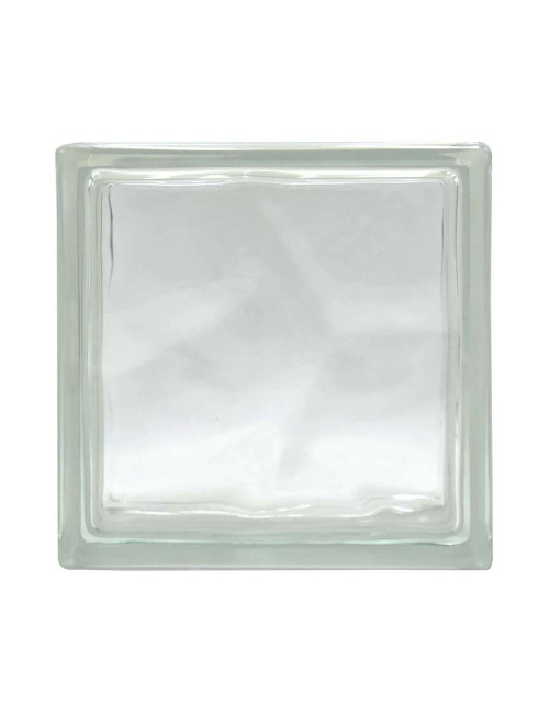 JH009 GLASS BLOCK DOUBLE STAR 19 x 19 x 8 CM