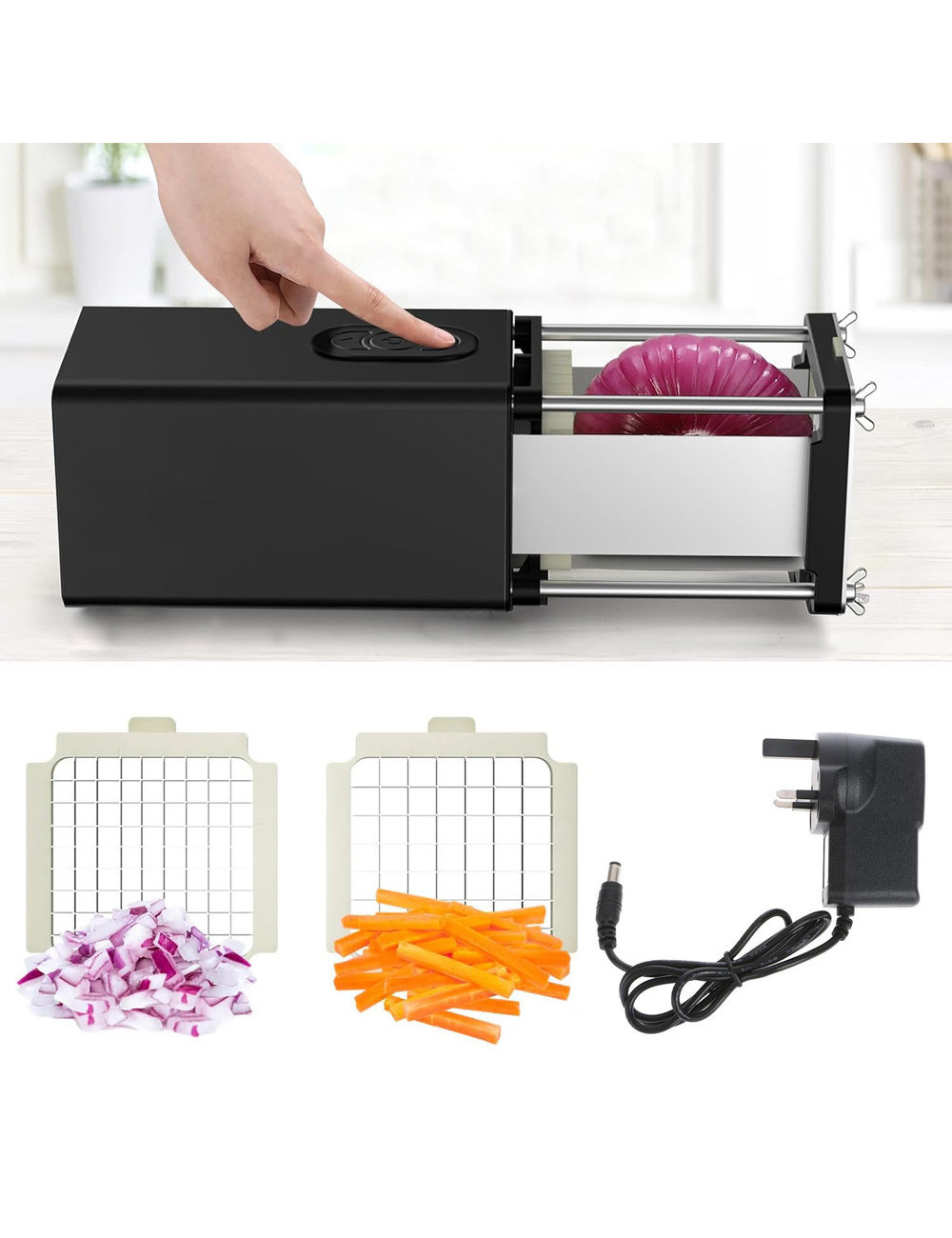 MULTI-FUNCTION FOOD CHOPPER WITH BLADE 8-10-12MM