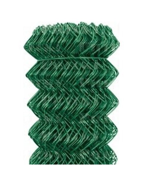 PVC Chain Link Fence 2.5 x 2.5 x 3MM x 2M x 15M (28 KGS) - CHN