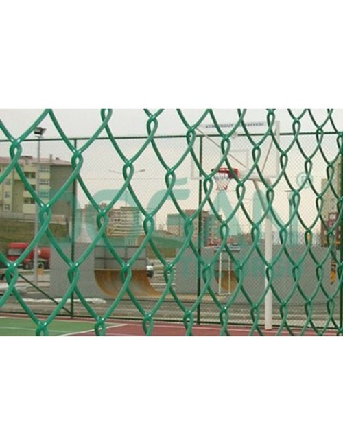 PVC Chain Link Fence 2.5 x 2.5 x 3MM x 2M x 15M (28 KGS) - CHN