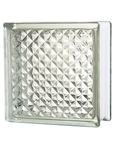 JH005 -19×19×8 طابوق زجاجى شفاف كريستال CHN