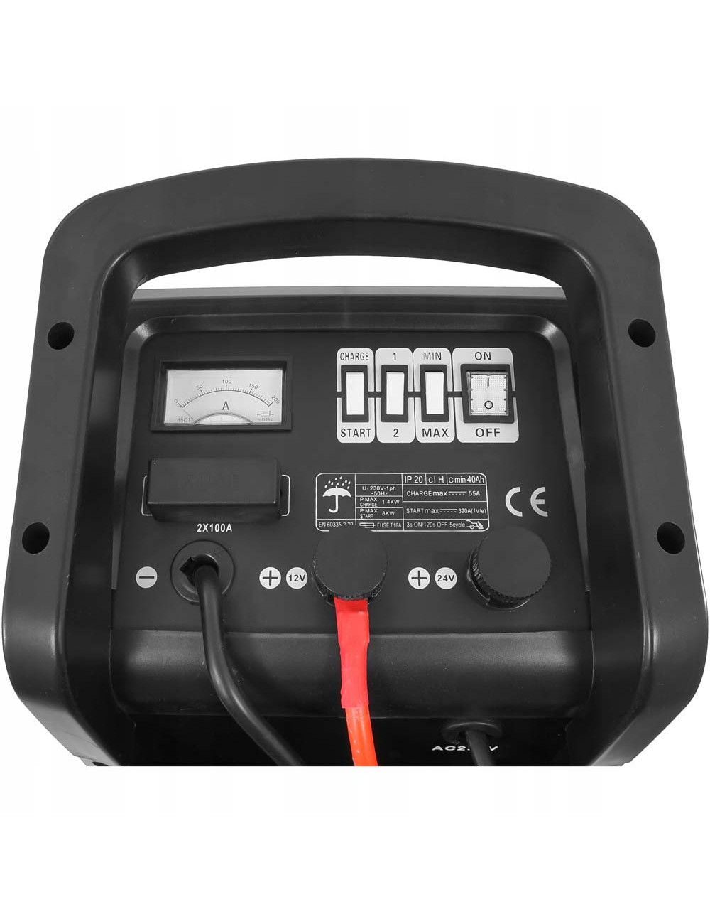 CD-200 JAS BATTERY CHARGER FRONT PLASTIC COVER 300 AMP