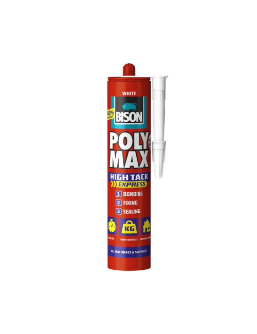 سيليكون ابيض كرستال BISON POLY MAX 300G