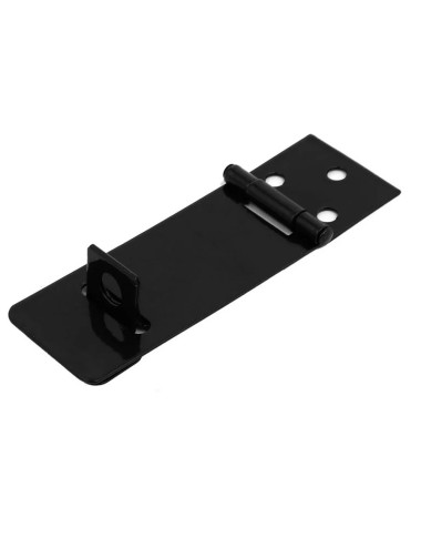 STAINLESS STEEL PAD LOCK DOOR LATCH BLACK 3"