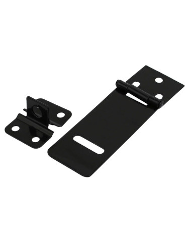 STAINLESS STEEL PAD LOCK DOOR LATCH BLACK 3"
