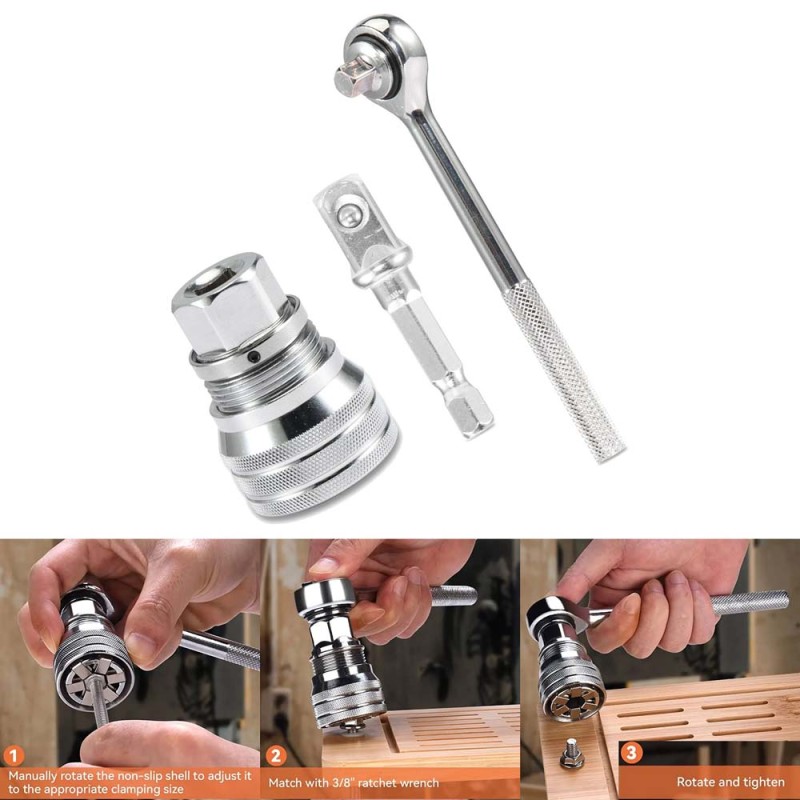 10MM TO 19MM يدة بوكس تورك متعددة الاستخدامات "3/8