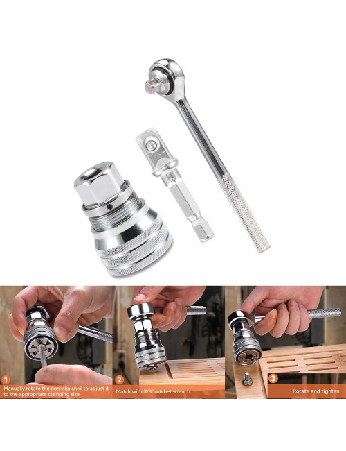 UNIVERSAL TORQUE WRENCH 3/8" 10MM TO 19MM