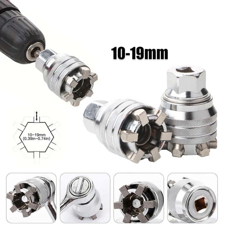 10MM TO 19MM يدة بوكس تورك متعددة الاستخدامات "3/8