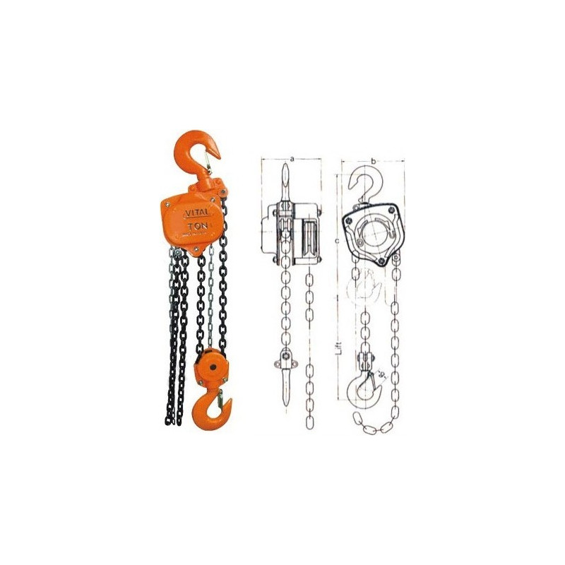 Vital Series Chain Block 3 TON x 8 MTR - CHN