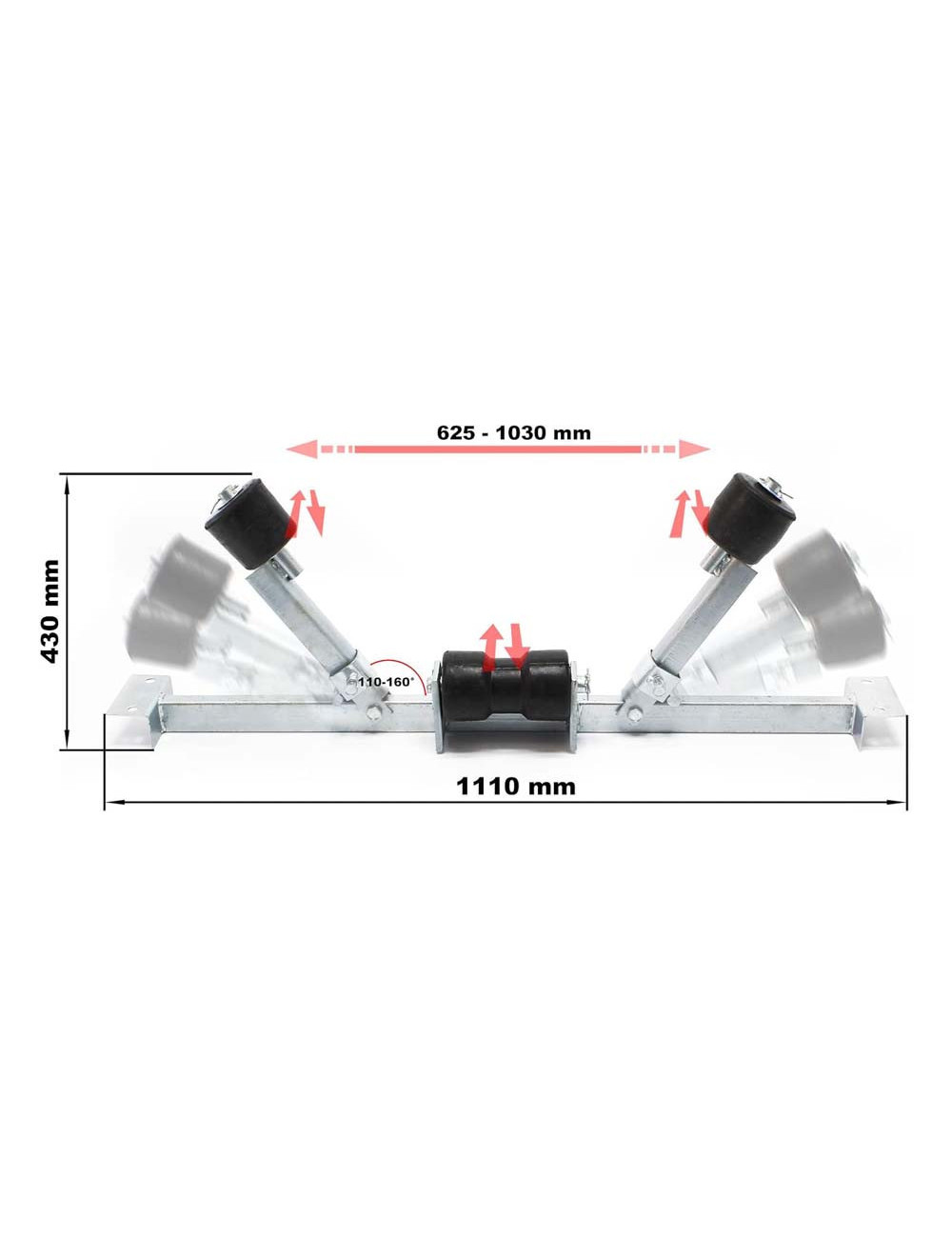 T112 WOBBLE ROLLER FOR BOAT TRAILER