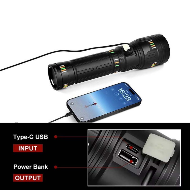 LED FLASHLIGHT TORCH EX. H.D LED