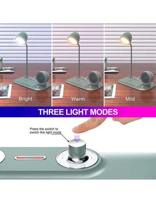 Q1-650 LAMP WIRELESS CHARGER WITH BT SPEAKER