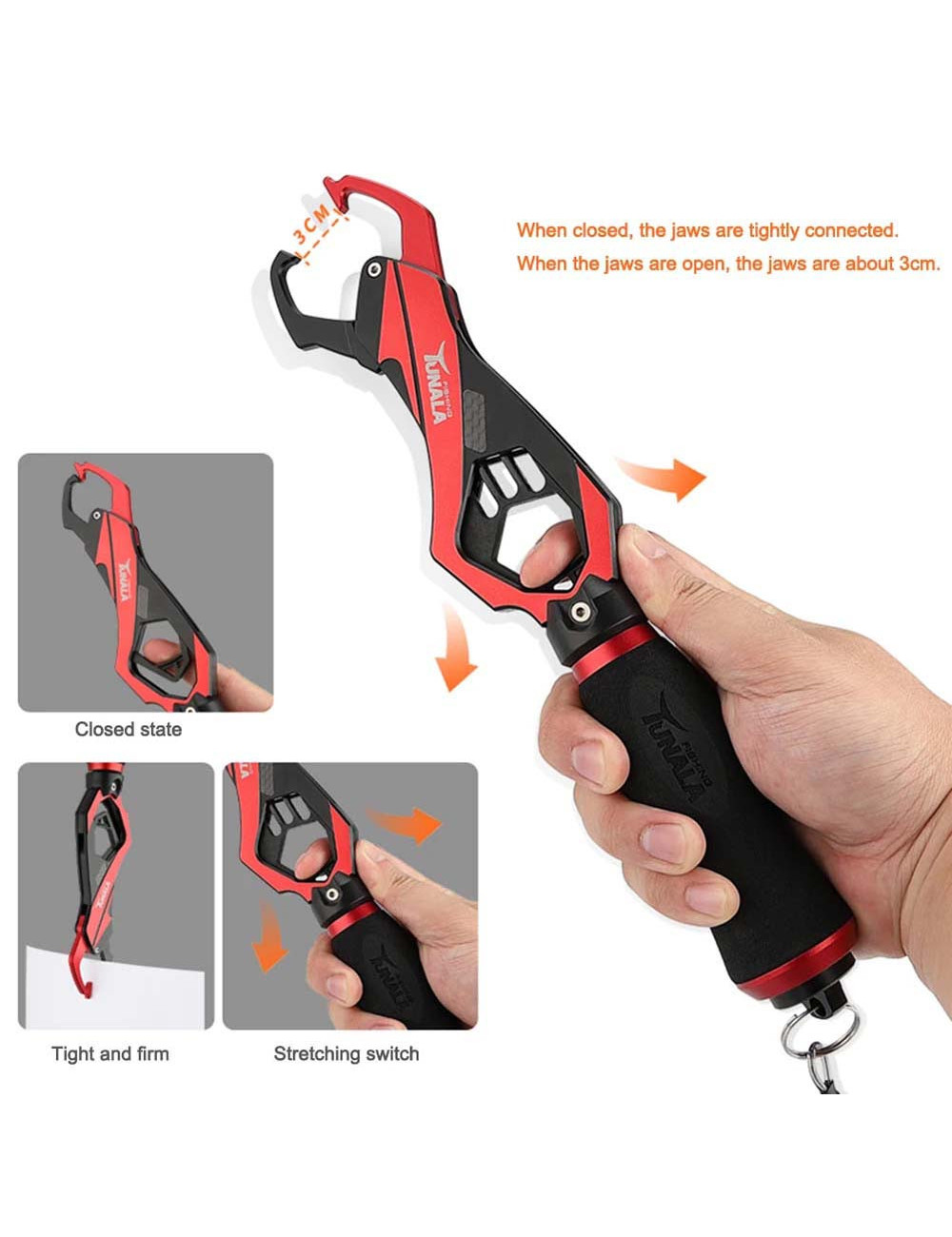 BL-060 ALUMINIUM FISHING LIP GRIP 29.5CM