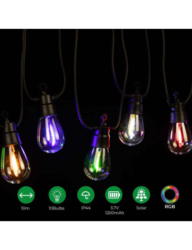 لايت زينة طاقة شمسية بيضاوي