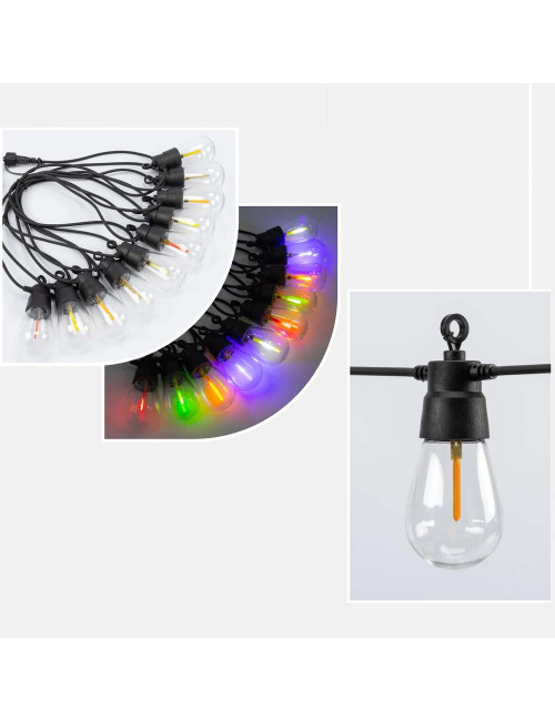 لايت زينة طاقة شمسية بيضاوي