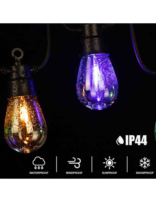 لايت زينة طاقة شمسية بيضاوي