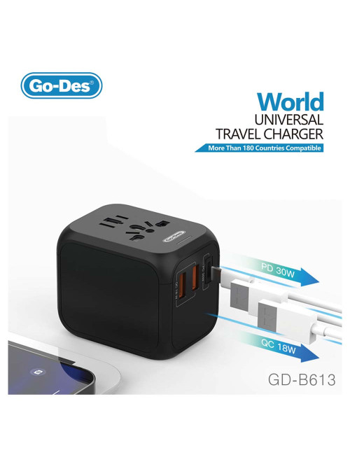 GO-DES GD-B613 4 IN 1 ADAPTOR