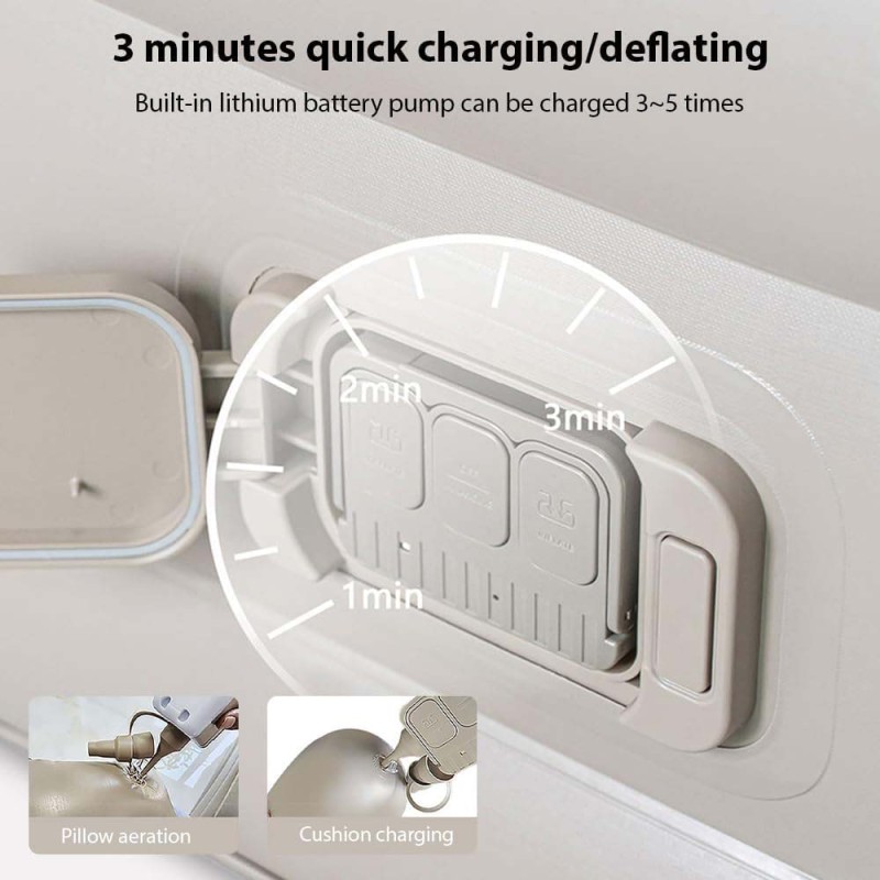 LZH-041 AIR MATTRESS LITHIUM BATTERY 2600MAH 200 X 150 X 25CM