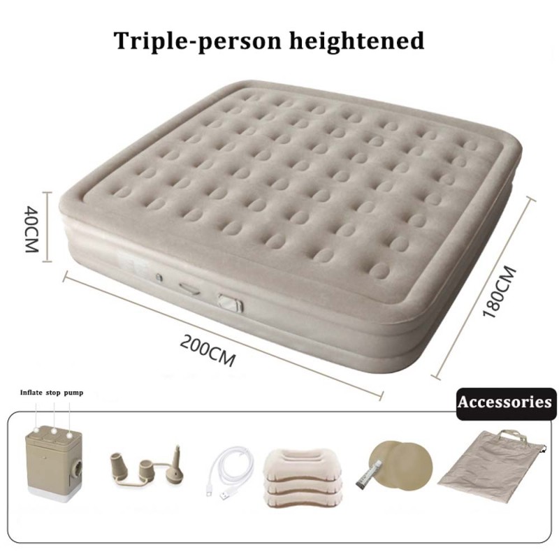 LZH-044 AIR MATTRESS LITHIUM BATTERY 4000MAH 200 X 180 X 40CM