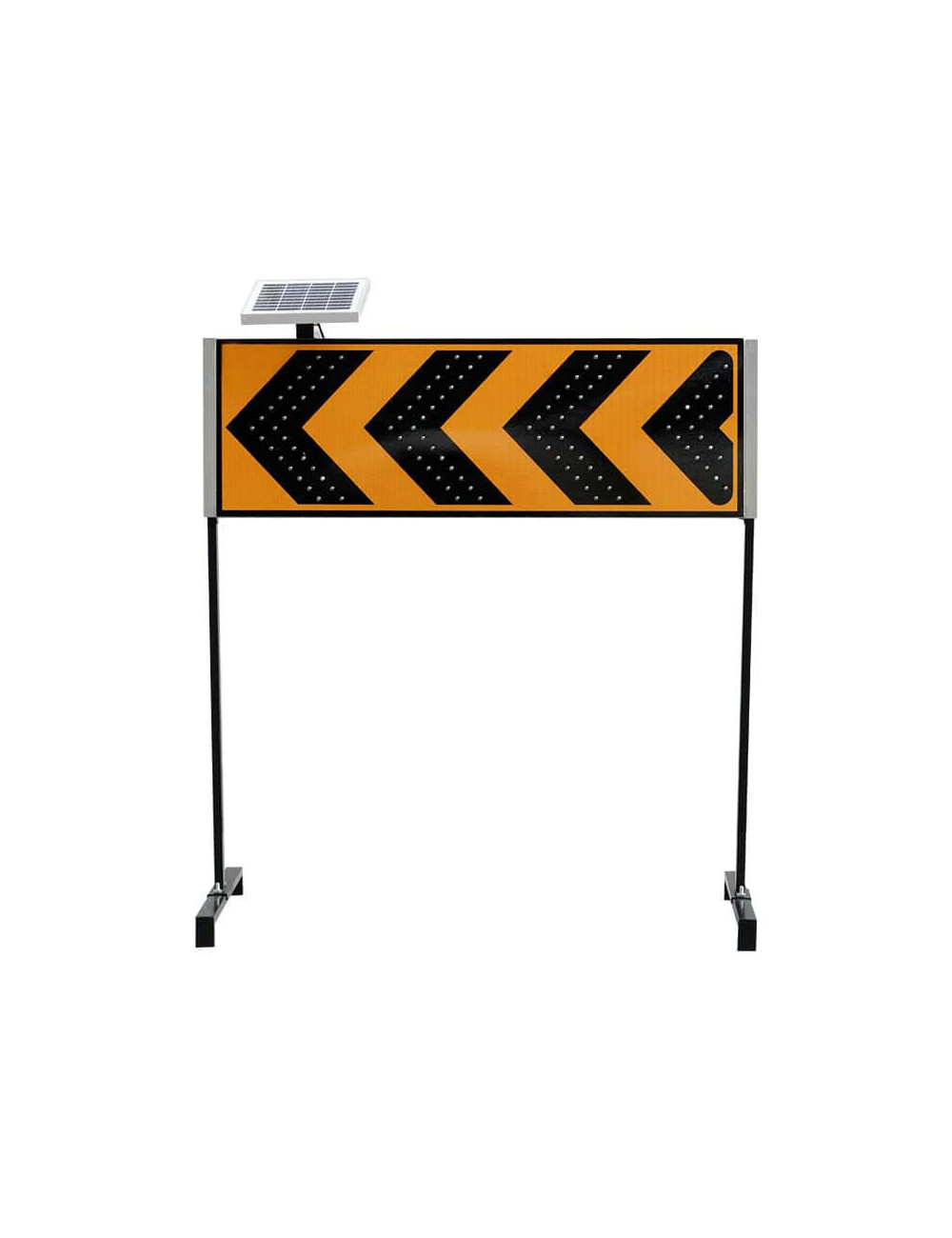 YF-A4 SOLAR ROAD SIGN STAND - LEFT TURN