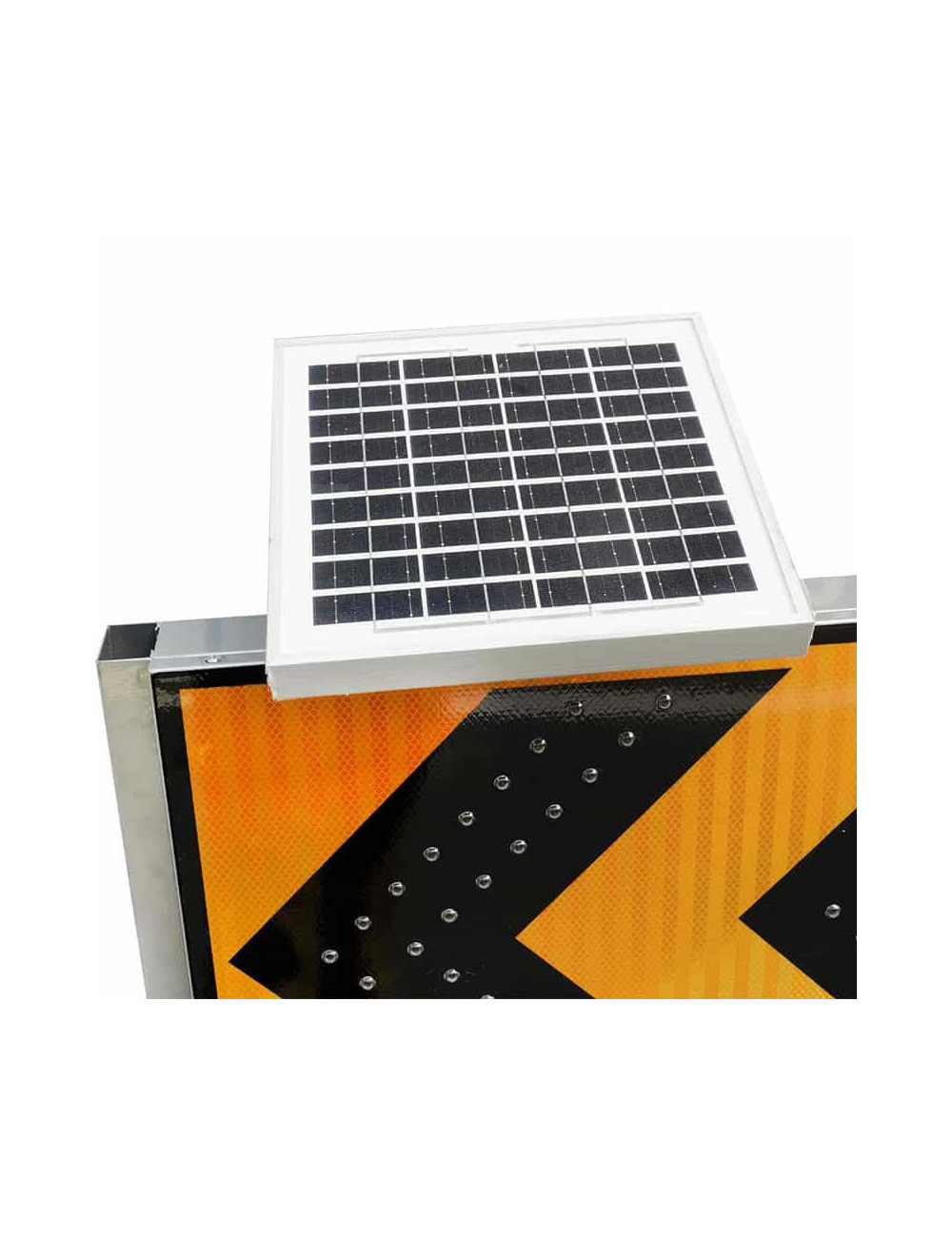 YF-A4 SOLAR ROAD SIGN STAND - LEFT TURN
