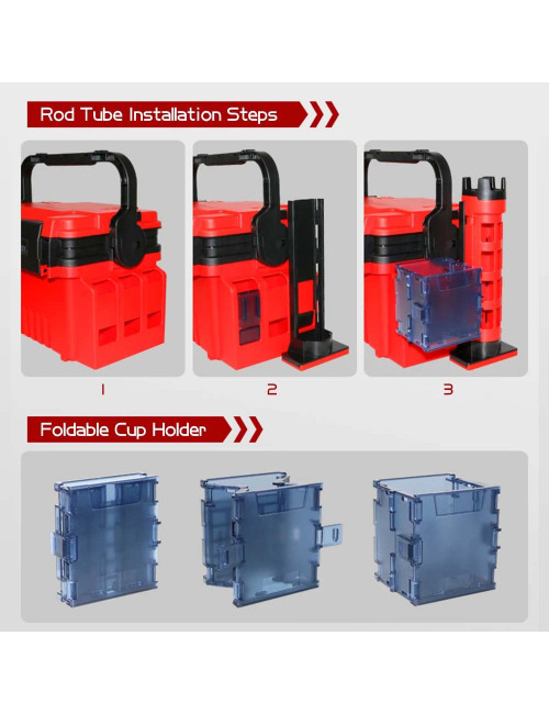 علبة جق صيد ملون