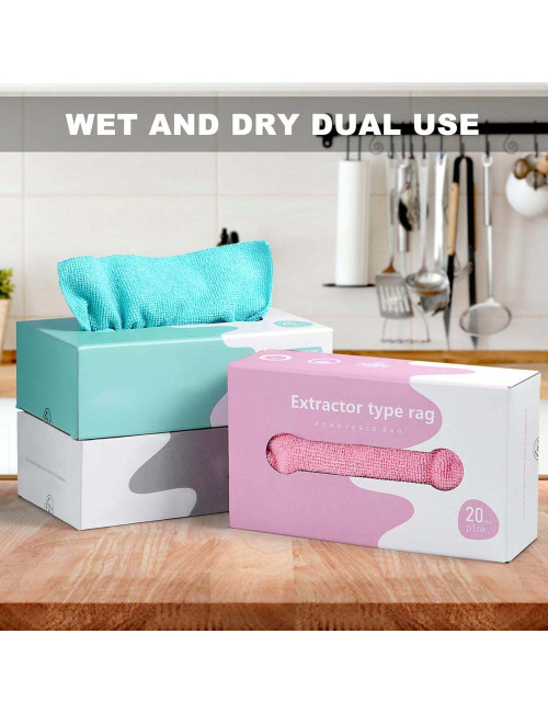 NC-80831 MICROFIBER TOWELS 20PCS PACKET