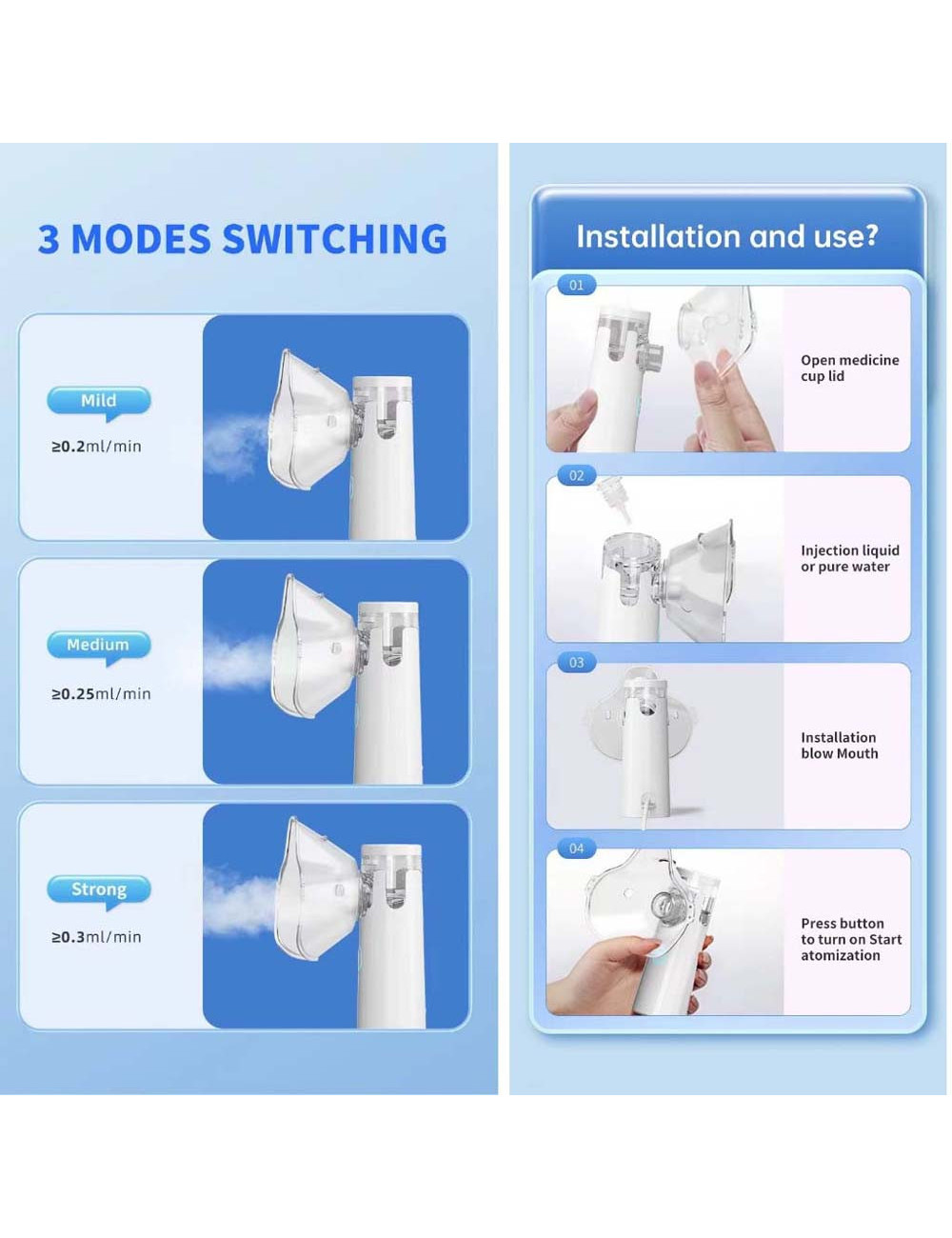 SY308 MESH NEBULIZER
