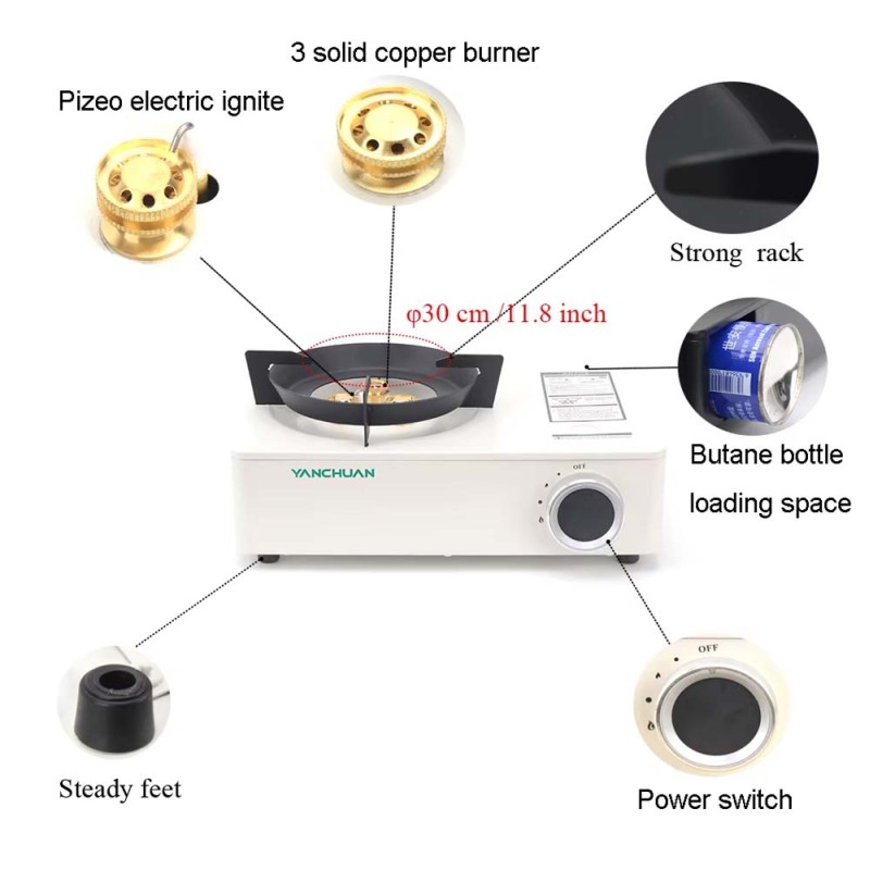IE-55180 PORTABLE GAS STOVE