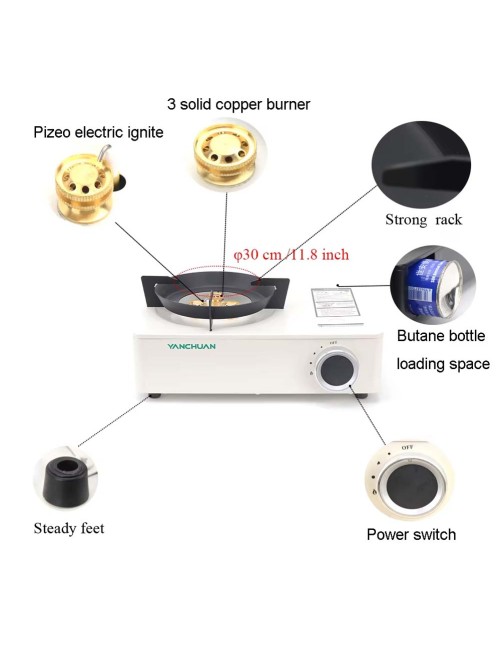 IE-55180 PORTABLE GAS STOVE