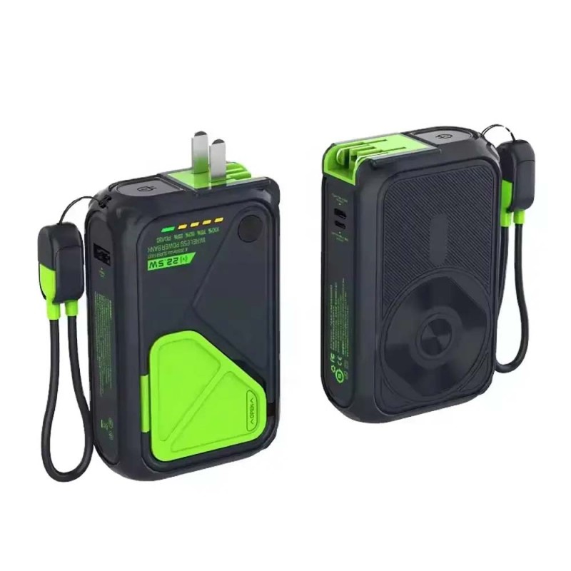 FAXITE 22.55W 10000MAH باور بانك مع ماك سيف وايرلس