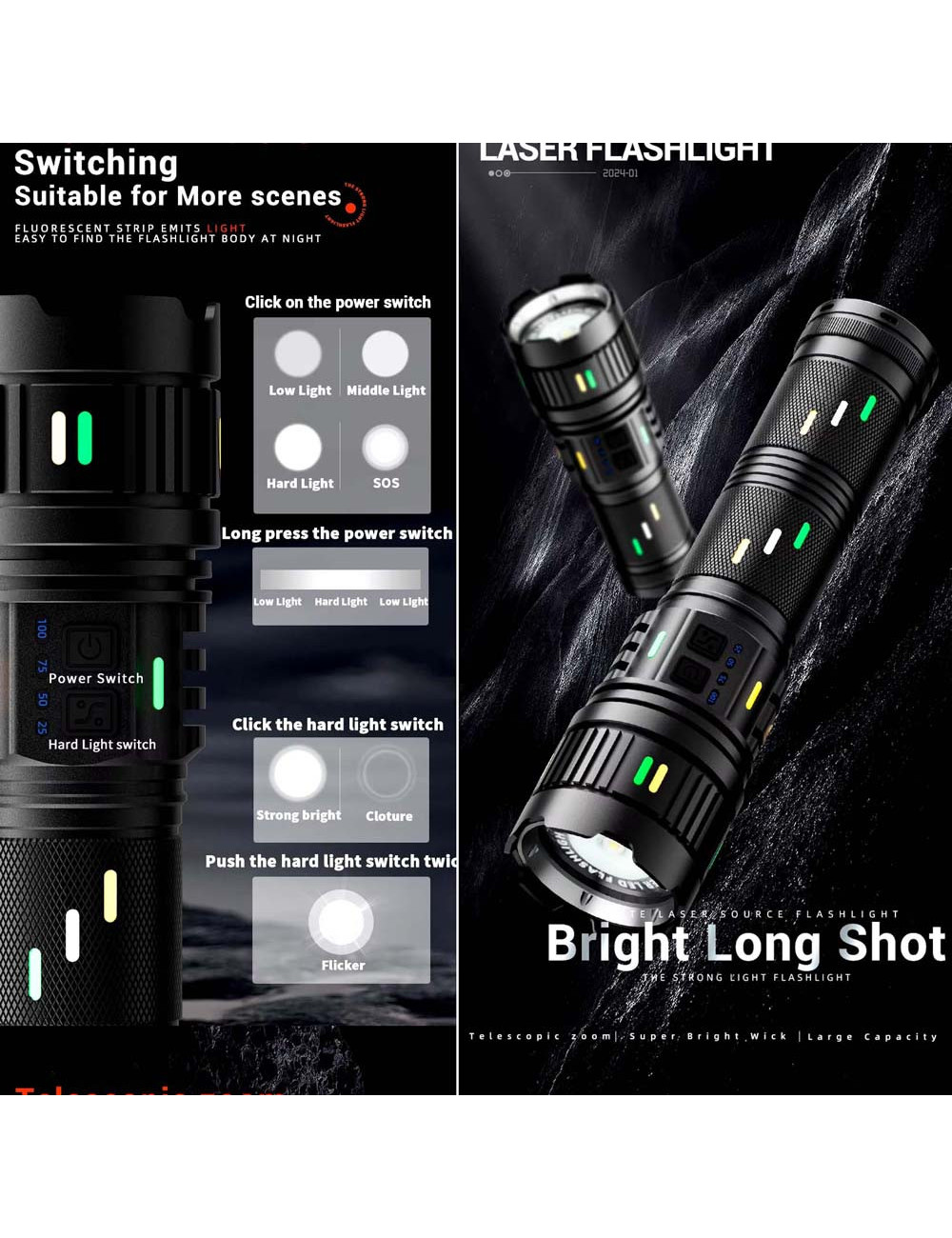 S-P200W LED FLASH LIGHT