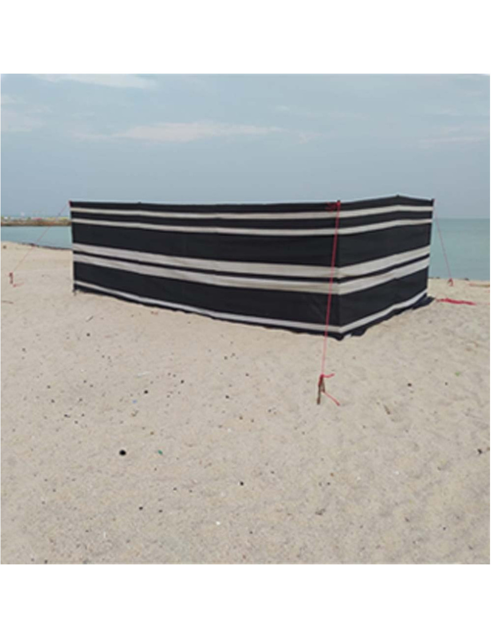 JAS AIR PROTECTION BOUNDRY CLOTH TENT 8MTR X 120CM HIGHT WITH CURVE NAIL