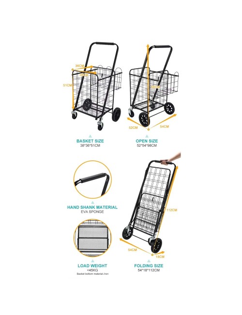 MB-21161 MESH FOLDED TROLLEY