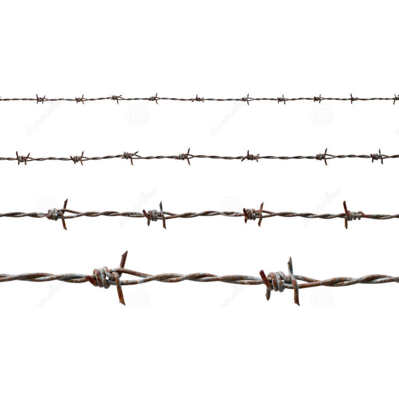 Barbed Wire 12G x 12G x ''4'' x 100 MTR x 15 KGS - H.D - CHN